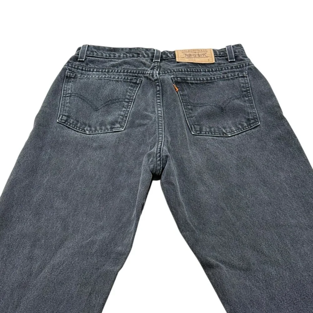 Vintage Levi’s Orange Label Black Denim Jeans 30x29 Made in USA 1997
